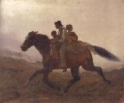 Eastman Johnson A Ride for Liberty Spain oil painting artist